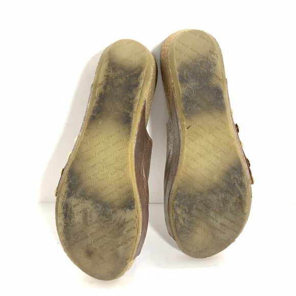 Donald J Pliner Metallic Leather Ginie Platform Slides Sandals Size 9.5 B Women - Picture 11 of 14